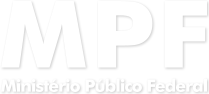 Logo do Ministério Público Federal: Exibindo as três letras maiúsculas: MPF em branco.